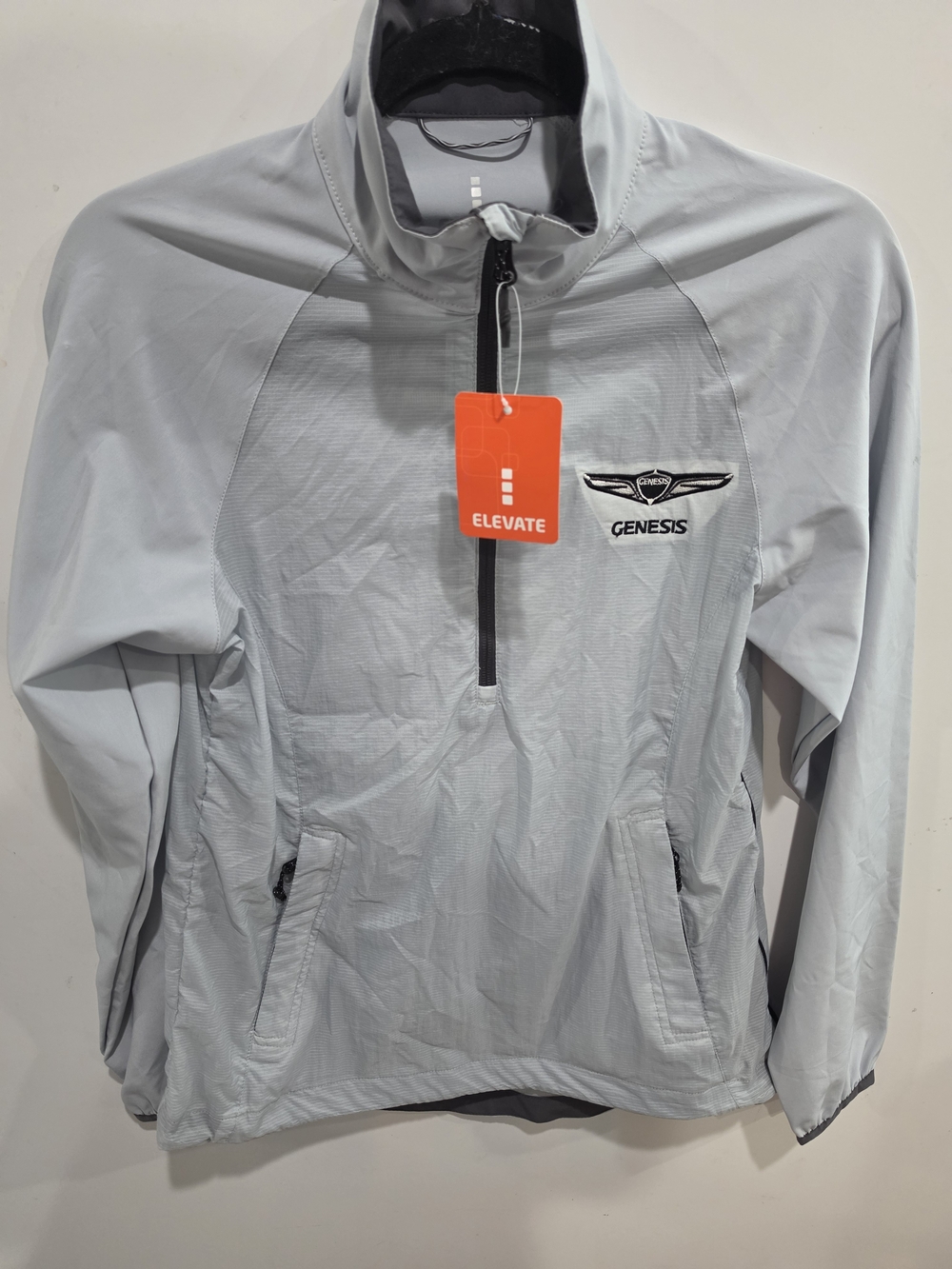 NWT Genesis Elevate Light Gray Half-Zip Pullover XS